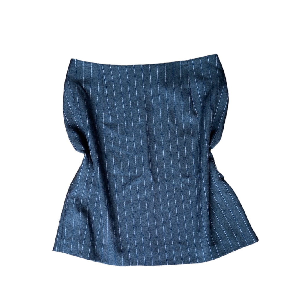 (6) Pinstripe Mini Skirt