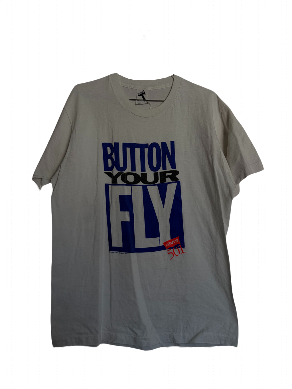 (L) 1990 Levi’s White Tee